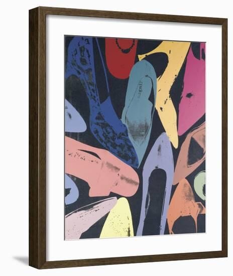 Diamond Dust Shoes, c.1980 (Lilac, Blue, Green)-Andy Warhol-Framed Giclee Print