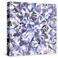 Diamond Geometric Pattern Of Colored Brilliant Triangles-oneo-Stretched Canvas