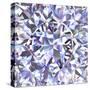 Diamond Geometric Pattern Of Colored Brilliant Triangles-oneo-Stretched Canvas