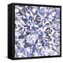 Diamond Geometric Pattern Of Colored Brilliant Triangles-oneo-Framed Stretched Canvas