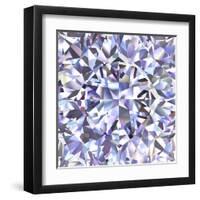 Diamond Geometric Pattern Of Colored Brilliant Triangles-oneo-Framed Art Print