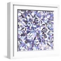 Diamond Geometric Pattern Of Colored Brilliant Triangles-oneo-Framed Art Print