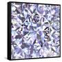 Diamond Geometric Pattern Of Colored Brilliant Triangles-oneo-Framed Stretched Canvas