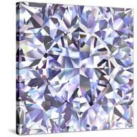 Diamond Geometric Pattern Of Colored Brilliant Triangles-oneo-Stretched Canvas