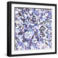 Diamond Geometric Pattern Of Colored Brilliant Triangles-oneo-Framed Art Print