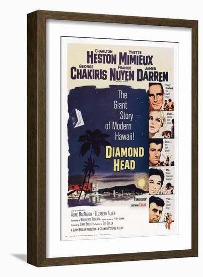 Diamond Head, 1963-null-Framed Art Print