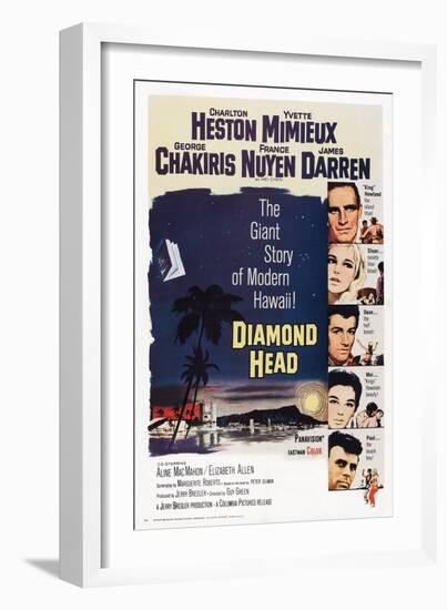 Diamond Head, 1963-null-Framed Art Print