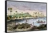 Diamond Head and Waikiki in the Hawaiian Islands, 1870s-null-Framed Stretched Canvas