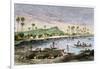 Diamond Head and Waikiki in the Hawaiian Islands, 1870s-null-Framed Giclee Print