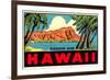 Diamond Head from Waikiki Beach, Hawaii-null-Framed Premium Giclee Print