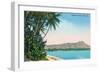 Diamond Head, Honolulu, Hawaii-null-Framed Art Print