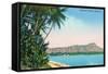 Diamond Head, Honolulu, Hawaii-null-Framed Stretched Canvas