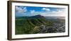 Diamond Head in Honolulu, Hawaii-Drone Northwest-Framed Photographic Print