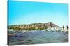 Diamond Head, Surfers, Hawaii-null-Stretched Canvas