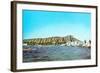 Diamond Head, Surfers, Hawaii-null-Framed Art Print