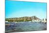 Diamond Head, Surfers, Hawaii-null-Mounted Art Print