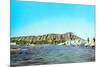 Diamond Head, Surfers, Hawaii-null-Mounted Art Print