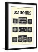 Diamond Jewelry Assortment-null-Framed Art Print