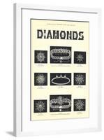 Diamond Jewelry Assortment-null-Framed Art Print