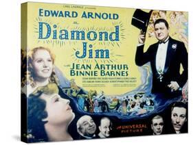 Diamond Jim, Edward Arnold, Jean Arthur, Binnie Barnes, Cesar Romero, Eric Blore, George Sidney-null-Stretched Canvas