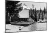 Diamond Lake Lodge Photograph - Diamond Lake, OR-Lantern Press-Mounted Art Print