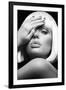 Diamond Lips BW-Design Fabrikken-Framed Photographic Print