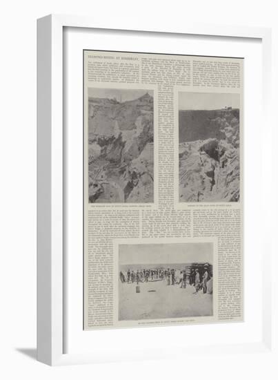 Diamond-Mining at Kimberley-null-Framed Giclee Print