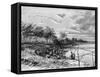 Diamond Mining on the Vaal River, Free State, South Africa, 19th Century-St de Dree-Framed Stretched Canvas