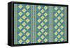 Diamond Pattern-Maria Trad-Framed Stretched Canvas