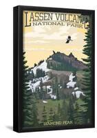 Diamond Peak - Lassen Volcanic National Park, Ca-null-Framed Poster