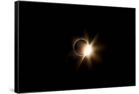 Diamond Ring Solar Eclipse August 2017, Grand Teton National Park-Vincent James-Framed Stretched Canvas