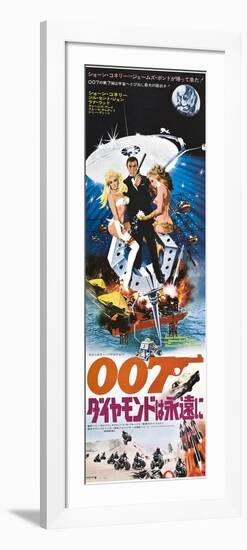 Diamonds are Forever, Japanese poster, Sean Connery, 1971-null-Framed Art Print