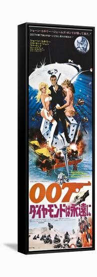 Diamonds are Forever, Japanese poster, Sean Connery, 1971-null-Framed Stretched Canvas