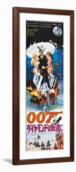 Diamonds are Forever, Japanese poster, Sean Connery, 1971-null-Framed Art Print