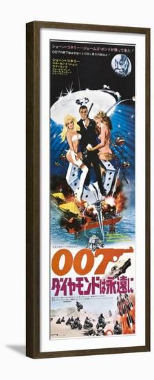 Diamonds are Forever, Japanese poster, Sean Connery, 1971-null-Framed Premium Giclee Print