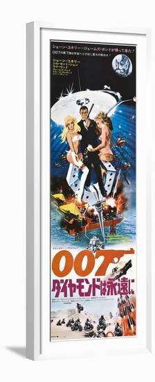 Diamonds are Forever, Japanese poster, Sean Connery, 1971-null-Framed Premium Giclee Print