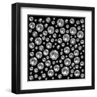 Diamonds Background-ayvengo-Framed Art Print