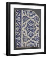Diamonds in the Blue Cartridge and Foliage Blossomed-null-Framed Giclee Print