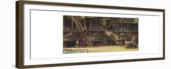 'Diamonds . Washing Plant, Kimberley', 1928-Unknown-Framed Giclee Print