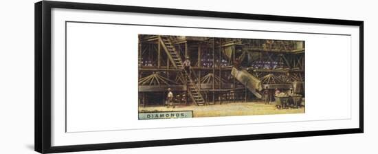 'Diamonds . Washing Plant, Kimberley', 1928-Unknown-Framed Giclee Print