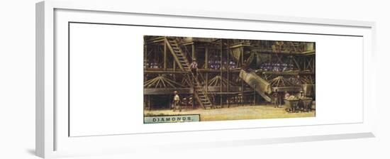 'Diamonds . Washing Plant, Kimberley', 1928-Unknown-Framed Giclee Print