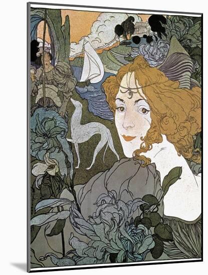 Diana, 1897-Georges de Feure-Mounted Giclee Print