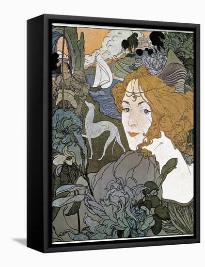 Diana, 1897-Georges de Feure-Framed Stretched Canvas