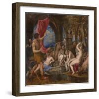 Diana and Actaeon, 1556-1559-Titian (Tiziano Vecelli)-Framed Giclee Print