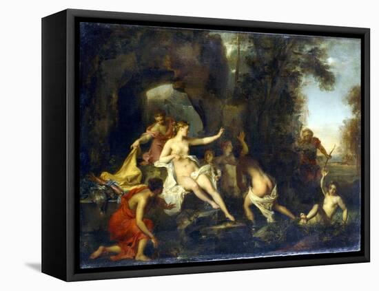 Diana and Actaeon, 1732-Louis Galloche-Framed Stretched Canvas