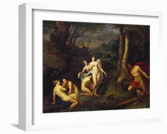 Diana and Actaeon, 1832-Emil Jacobs-Framed Giclee Print