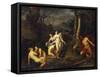 Diana and Actaeon, 1832-Emil Jacobs-Framed Stretched Canvas