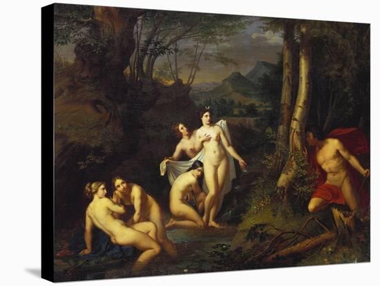 Diana and Actaeon, 1832-Emil Jacobs-Stretched Canvas