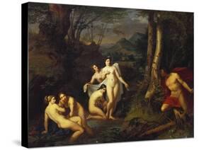 Diana and Actaeon, 1832-Emil Jacobs-Stretched Canvas