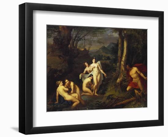 Diana and Actaeon, 1832-Emil Jacobs-Framed Giclee Print